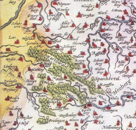 Der Schwbische Kreis 1572. Ausschnitt aus der Karte