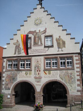 Das Rathaus von Schiltach